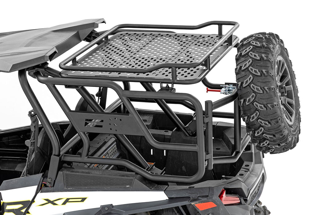 Rough Country Tubular Rear Cargo Rack Spare Tire Mount Polaris Rzr Xp 1000 93141