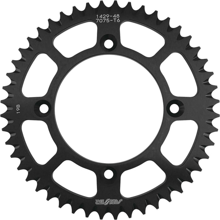 Sunstar Rear Sprocket Aluminum 48T-420 Blk Yam 5-142948BK