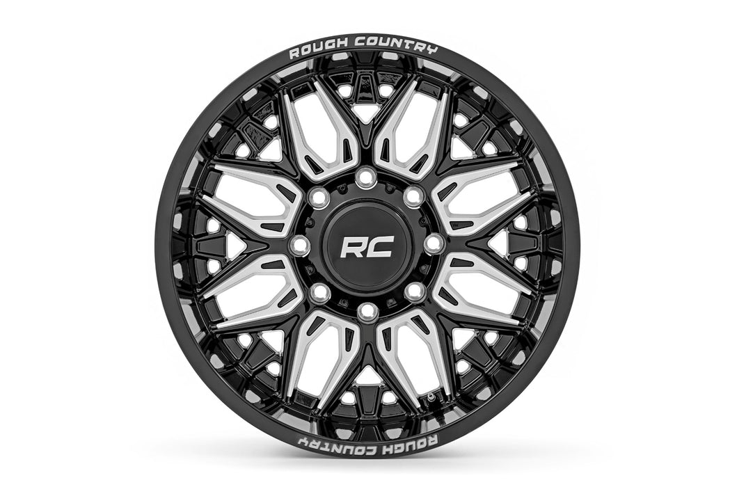 Rough Country 86 Series Wheel One-Piece Gloss Black 22X10 6X5.525Mm 86221012