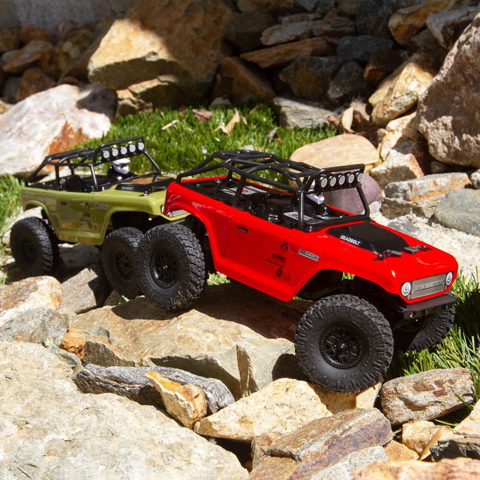 Axial 1/24 SCX24 Deadbolt 4 Wheel Drive Rock Crawler Brushed RTR Ready to Run Red AXI90081T1 Trucks Electric RTR Other