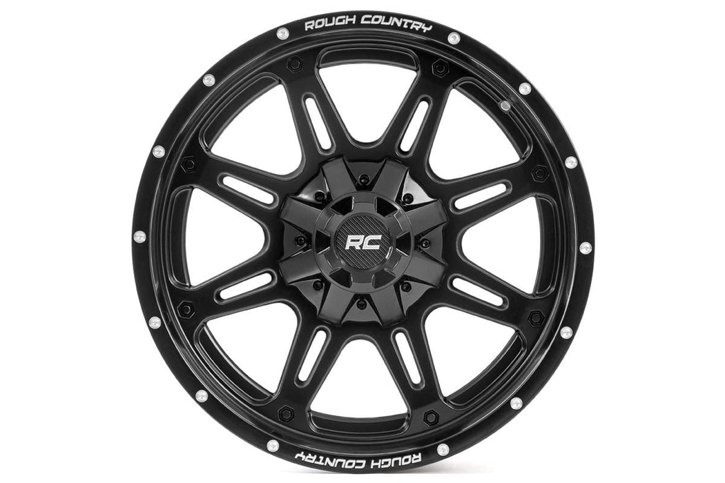 Rough Country 94 Series Wheel One-Piece Matte Black 20X10 6X5.5/6X13518Mm 94201012