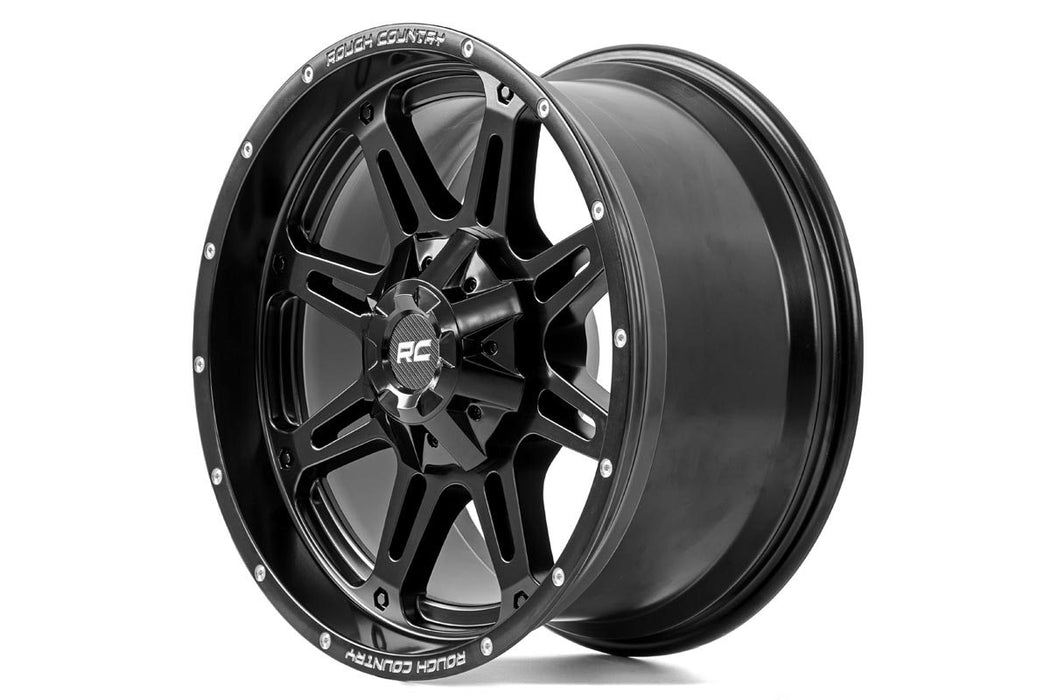 Rough Country 94 Series Wheel One-Piece Matte Black 20X9 5X5/5X4.512Mm 94209013