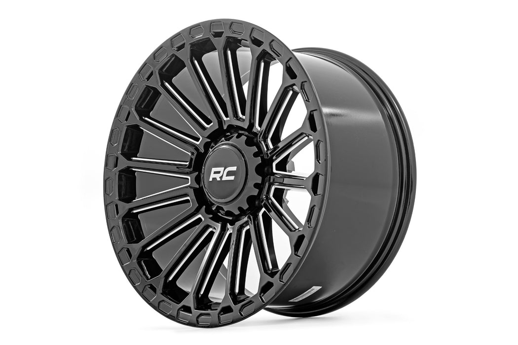 Rough Country 97 Series Wheel One-Piece Gloss Black 17X9 5X4.512Mm 97170913