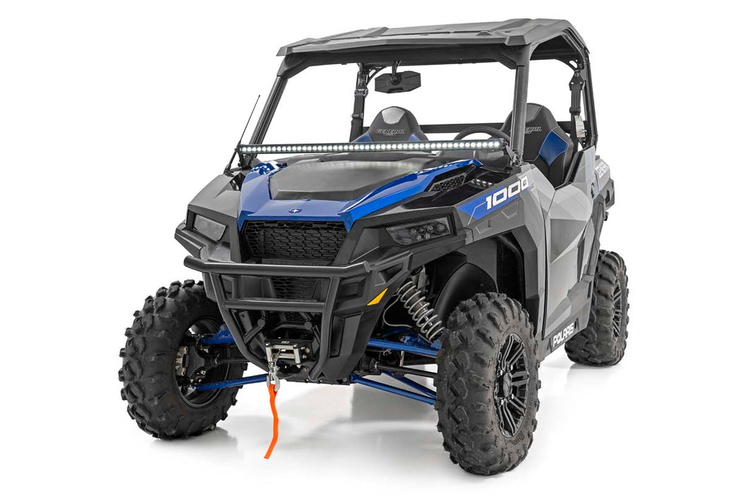 Rough Country Led Light Lower Windshield 50" Black Single Row White Drl Polaris General/General Xp 93035