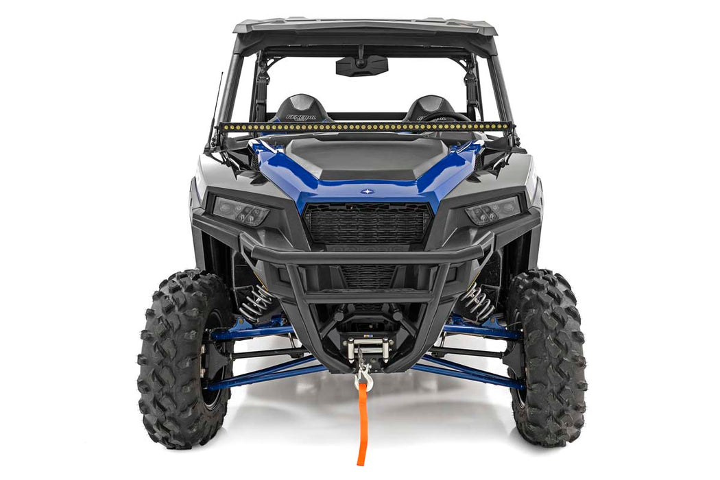 Rough Country Led Light Lower Windshield 50" Black Single Row White Drl Polaris General/General Xp 93035