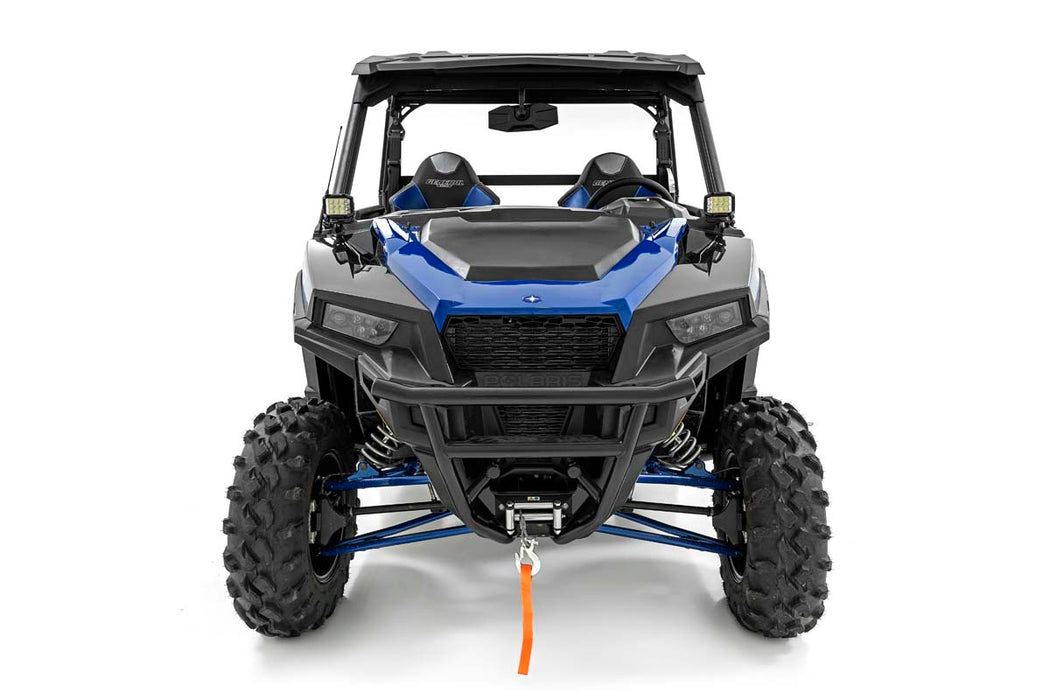 Rough Country Led Light Cage Mount 2" Black Pair White Drl Polaris General/General Xp 93025