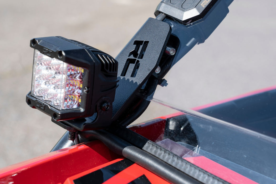 Rough Country Led Light Cage Mount 2" Black Pair White Drl Honda Talon 1000 92034