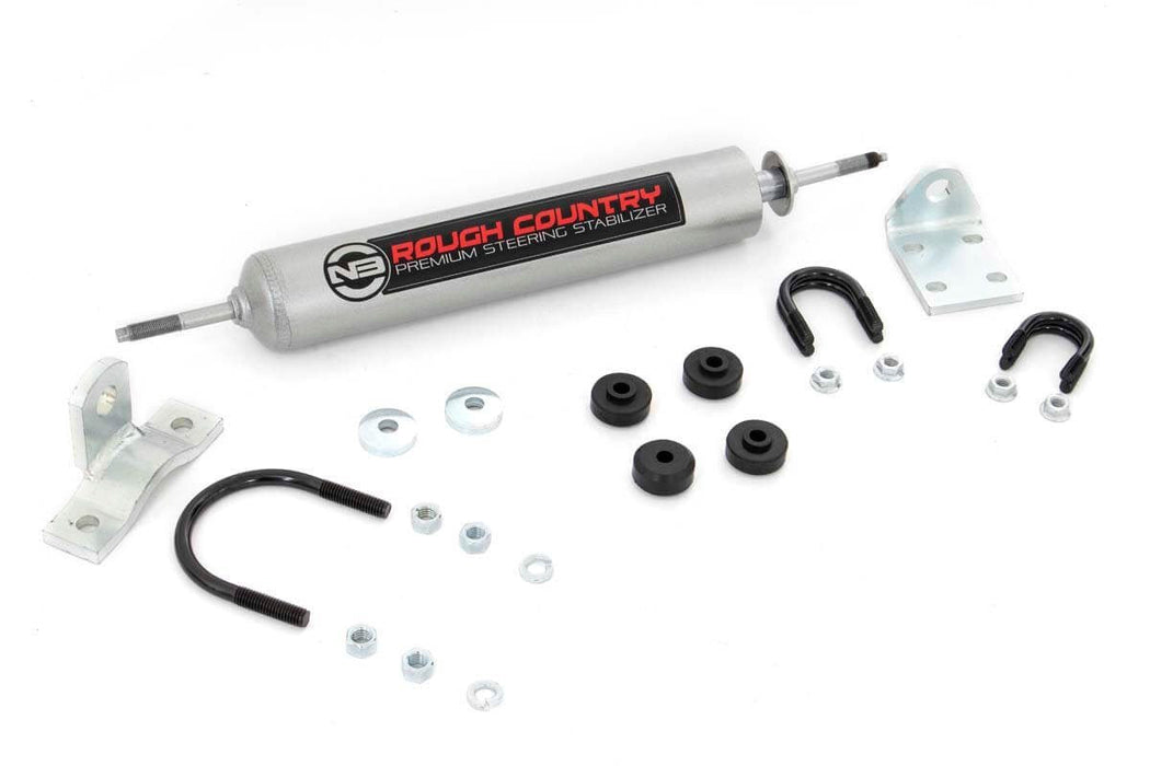 Rough Country N3 Steering Stabilizer compatible with Jeep Cj 7 4Wd (1976-1986) 8734530