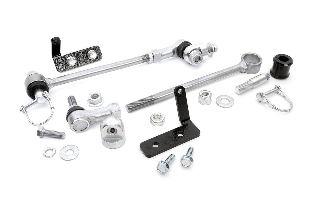 Rough Country compatible with Jeep Front Sway-Bar Disconnects (3.5-6In) 1128