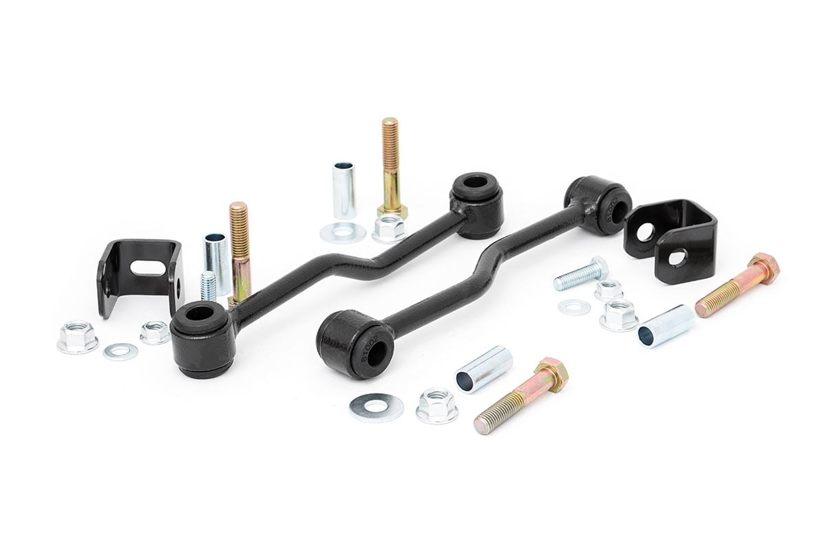 Rough Country Sway Bar Links Front 4-5 Inch Lift Fits Jeep Cherokee Xj (84-01)/Wrangler Tj (97-06) 1028