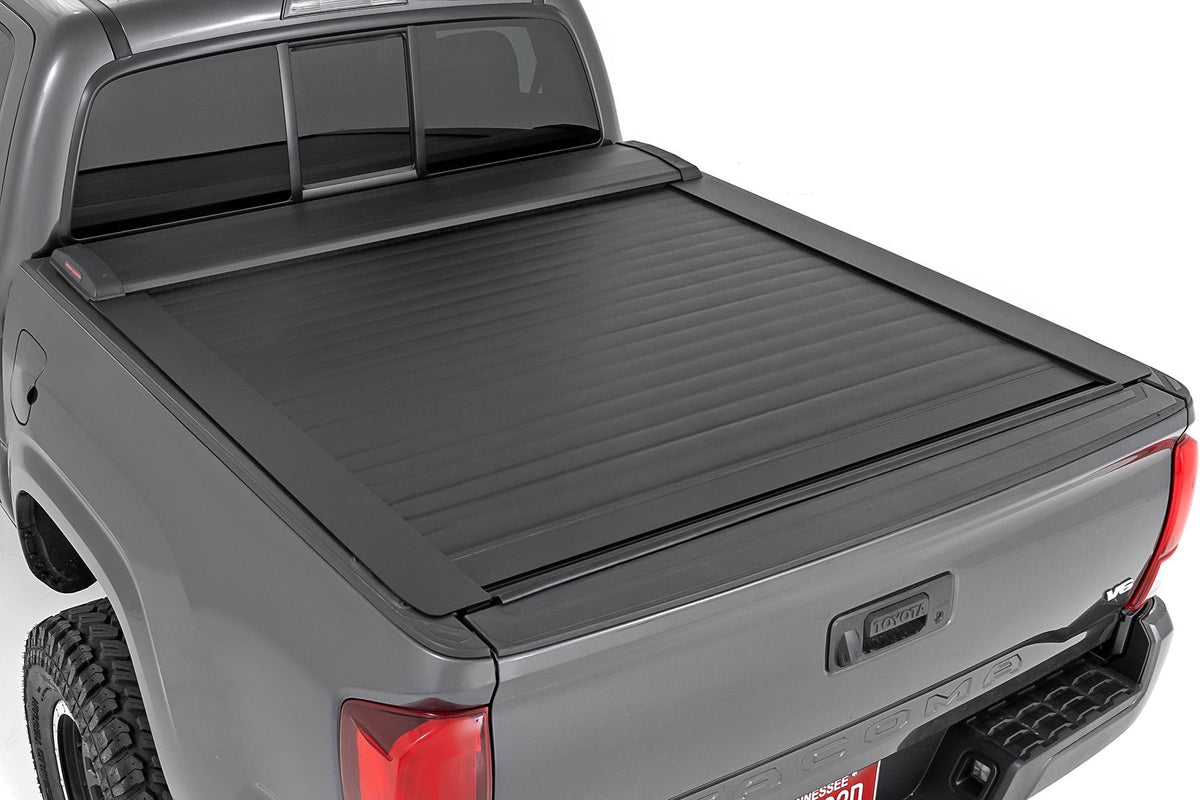 Rough Country Retractable Bed Cover 5' Bed Double Cab Fits toyotaTacoma (16-23) 46416501