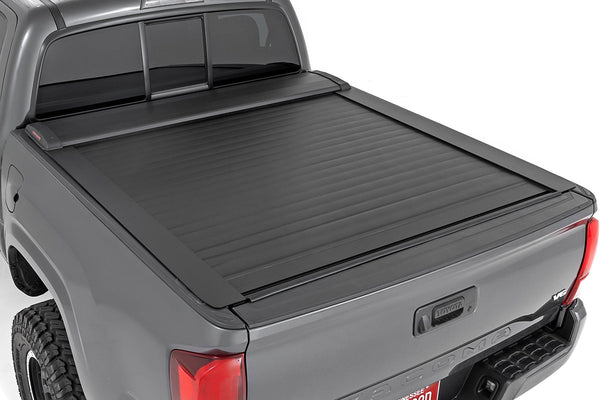 Rough Country Retractable Bed Cover 5' Bed Double Cab Fits toyotaTacoma (16-23) 46416501