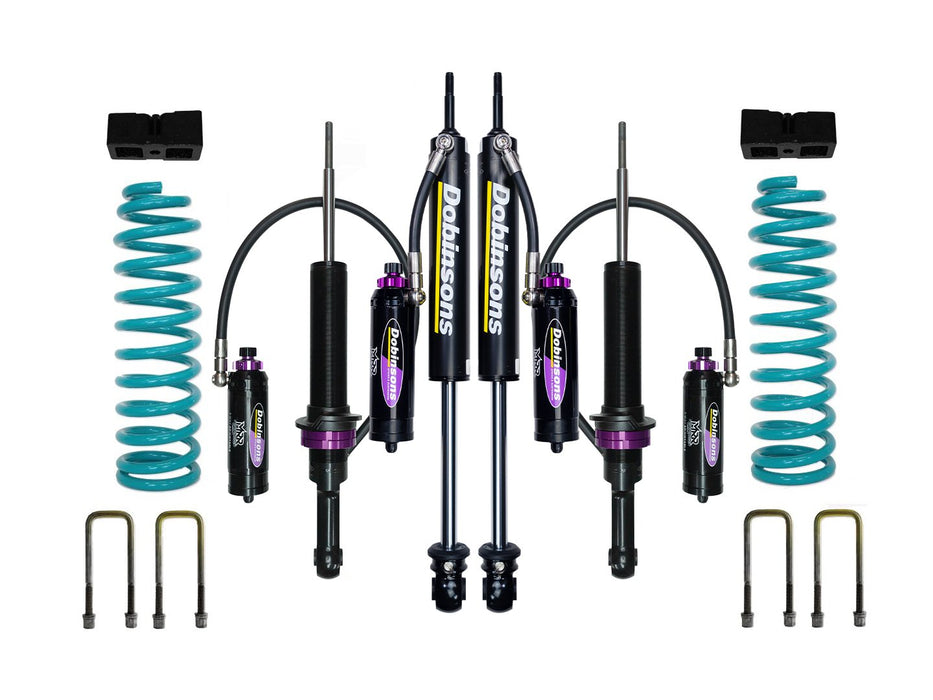 Dobinsons 2-2.5" MRR 3-Way Adjustable Suspension Kit Compatible with Nissan Navara D40 2005 on with QuickRide Rear