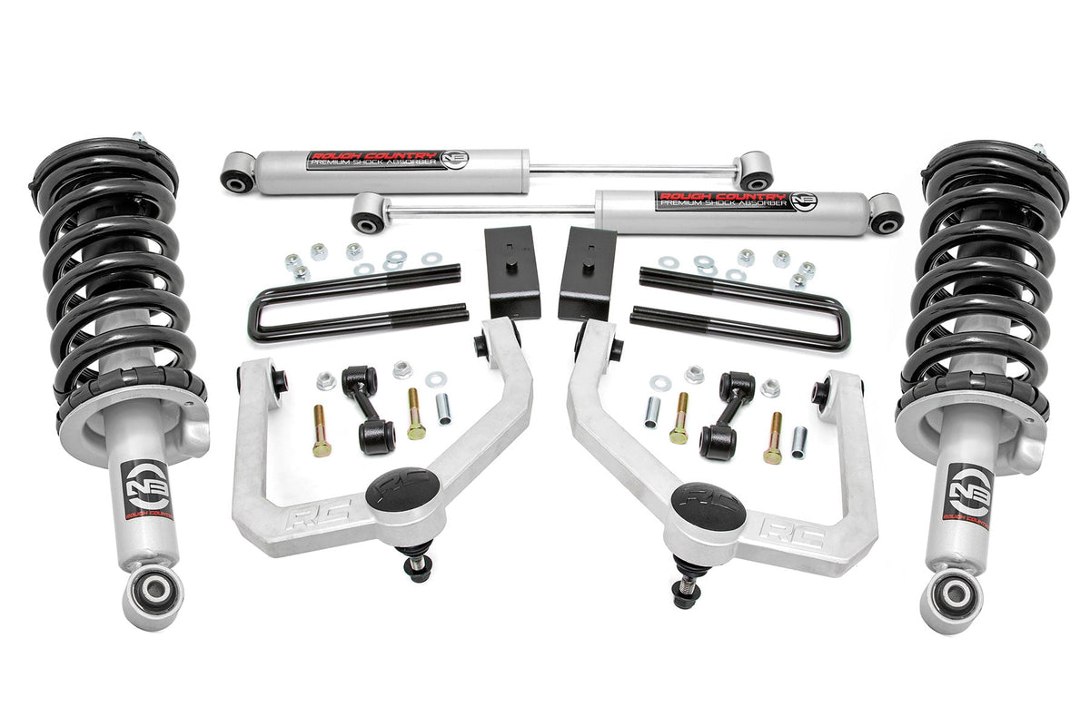 Rough Country 3 Inch Lift Kit N3 Struts & Shocks Fits Nissan Titan 2WD/4WD (04-23) 83432