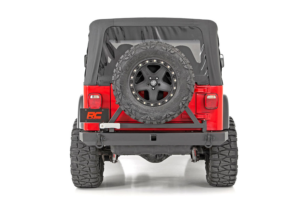 Rough Country Rear Bumper Tire Carrier compatible with Jeep Wrangler Tj (97-06)/Wrangler Yj (87-95) 10592A