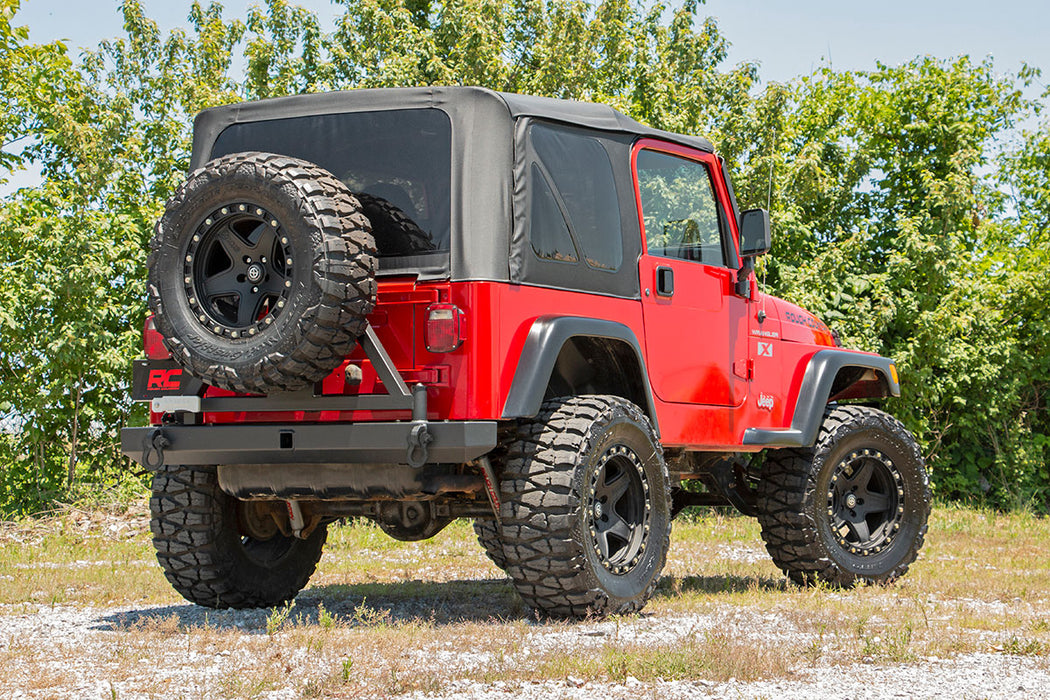 Rough Country Rear Bumper Tire Carrier compatible with Jeep Wrangler Tj (97-06)/Wrangler Yj (87-95) 10592A