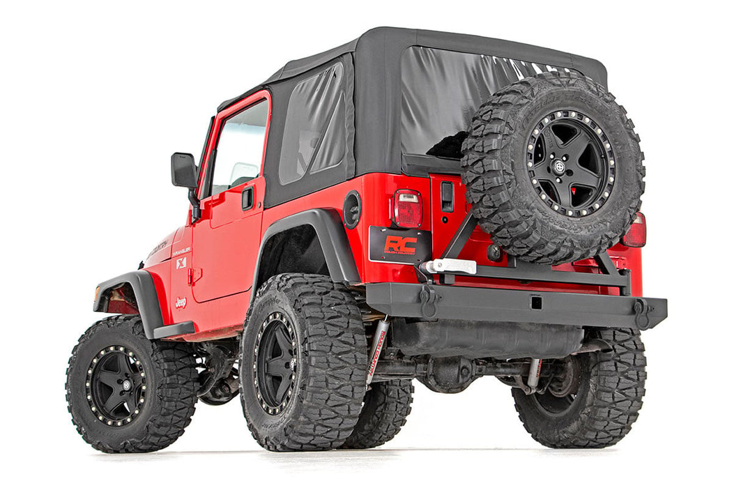 Rough Country Rear Bumper Tire Carrier compatible with Jeep Wrangler Tj (97-06)/Wrangler Yj (87-95) 10592A