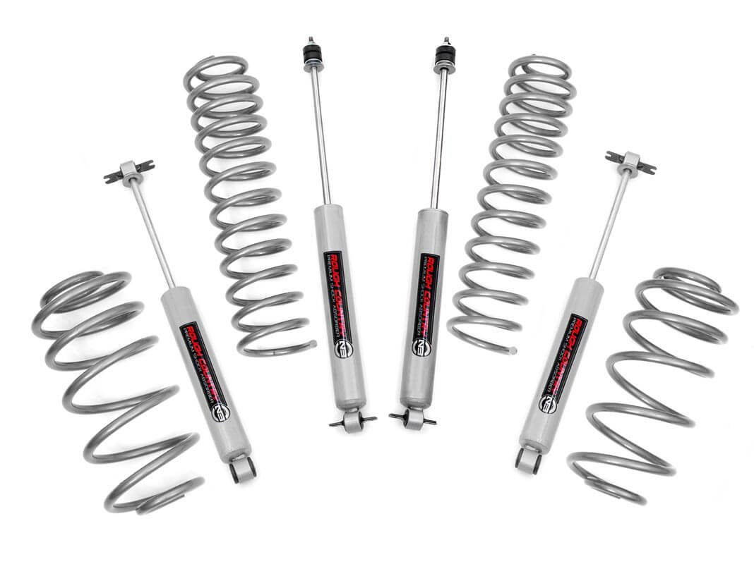 Rough Country 2.5 Inch Lift Kit 4 Cyl N3 Fits Jeep Wrangler Tj 4WD (1997-2006) 652.20