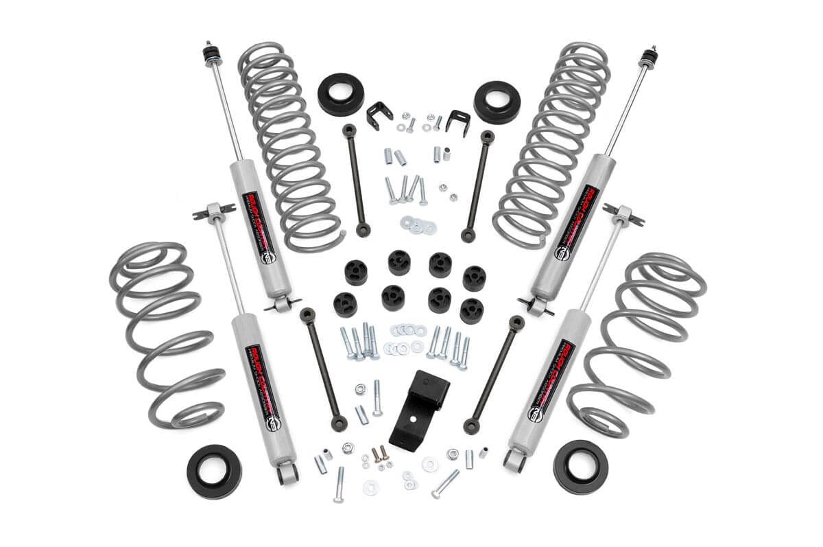 Rough Country 3.25 Inch Lift Kit 4 Cyl Fits Jeep Wrangler Tj 4WD (2003-2006) 643.20