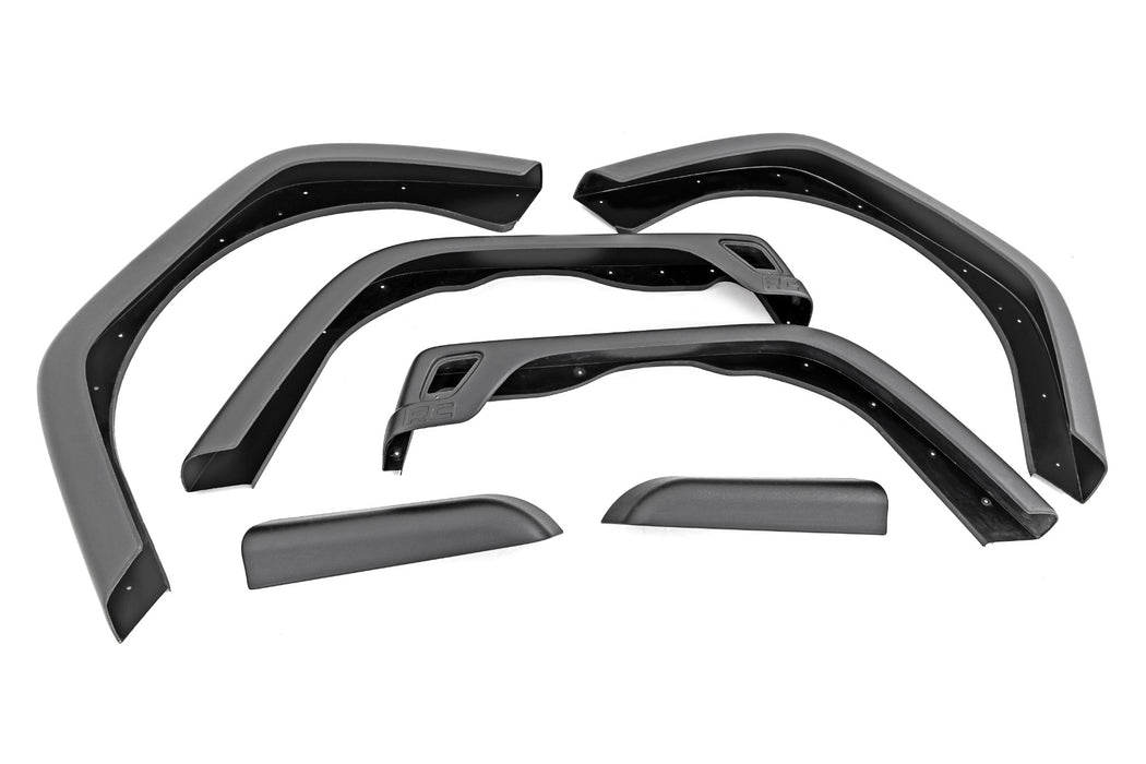 Rough Country Fender Flare Kit 5.5" Wide compatible with Jeep Wrangler Tj 4Wd (1997-2006) 99033