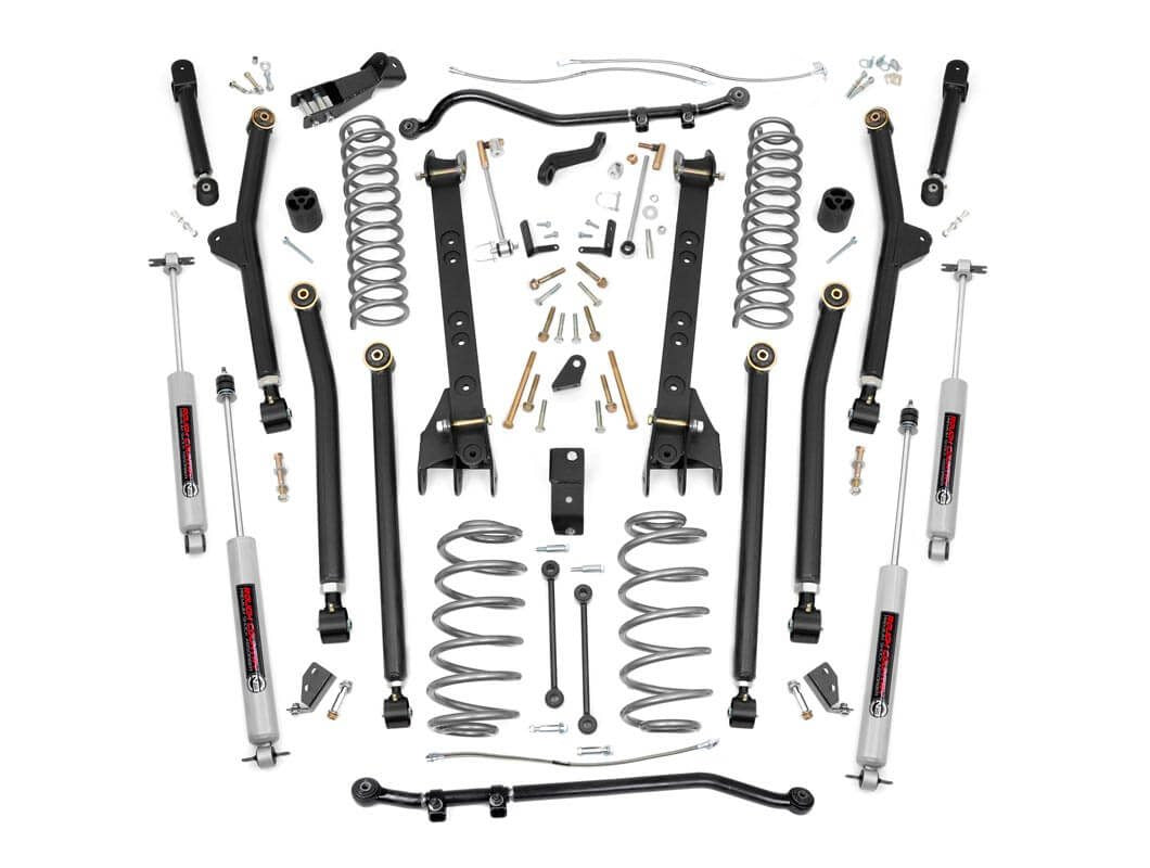 Rough Country 6 Inch Lift Kit Long Arm Fits Jeep Wrangler Tj 4WD (2004-2006) 63122
