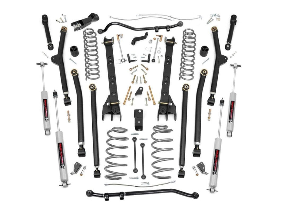 Rough Country 6 Inch Lift Kit Long Arm compatible with Jeep Wrangler Tj 4Wd (2004-2006) 63122