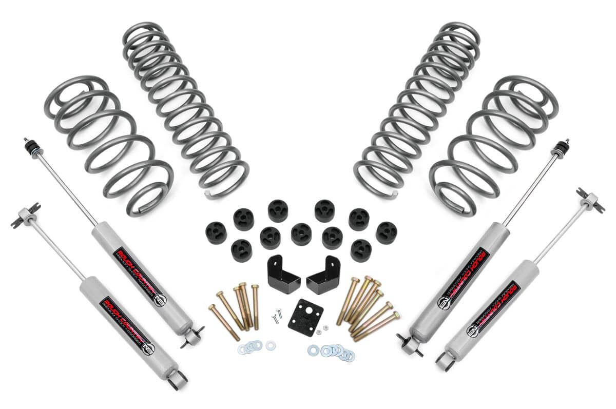 Rough Country 3.75 Inch Lift Kit Combo 4 Cyl N3 Fits Jeep Wrangler Tj (97-06) 646.20