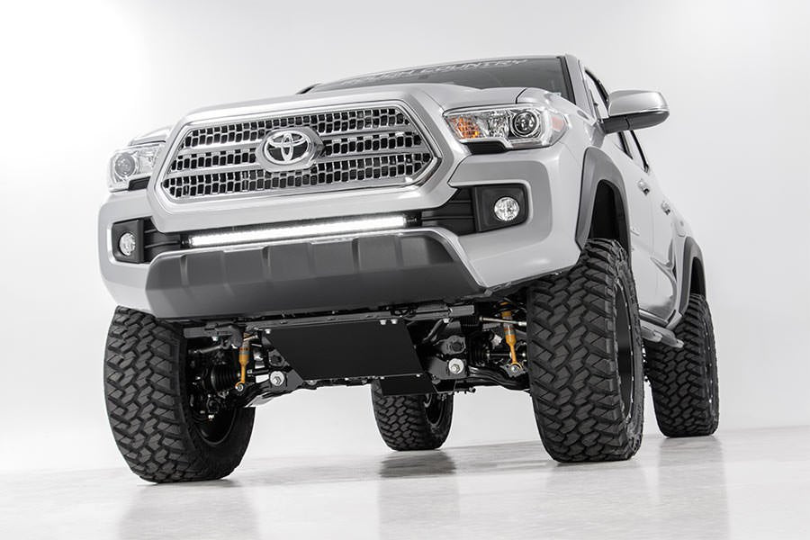 Rough Country LED Light Lower Grille Mnt 30" Black Single Row White DRL Fits toyotaTacoma (16-23)