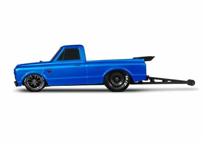 Traxxas 940764BLU 1-10 Drag Slash Brushless Truck RTR for 1967 Chevrolet C10 Blue