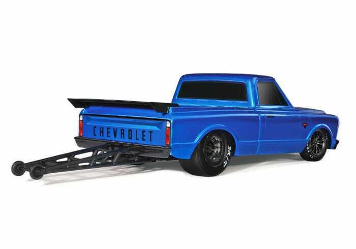 Traxxas 940764BLU 1-10 Drag Slash Brushless Truck RTR for 1967 Chevrolet C10 Blue