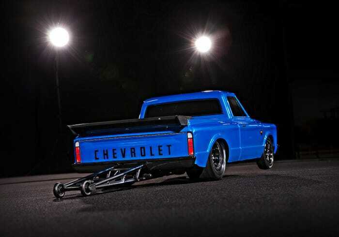 Traxxas 940764BLU 1-10 Drag Slash Brushless Truck RTR for 1967 Chevrolet C10 Blue