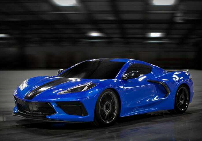 Traxxas 93054-4-Blue Chevrolet Corvette Stingray: 1/10 Scale Awd Supercar TRA930544BLUE