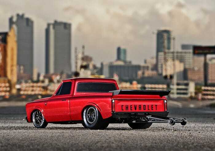 Traxxas 94076-4-RED Drag Slash Chevrolet C10 Pickup Truck