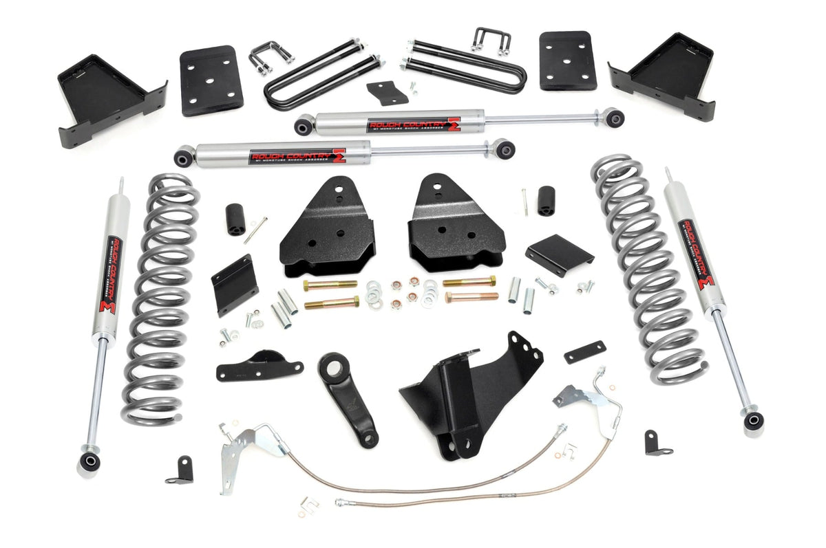 Rough Country 6 Inch Lift Kit Gas No Ovld M1 Fits Ford F-250 Super Duty (11-14) 53340
