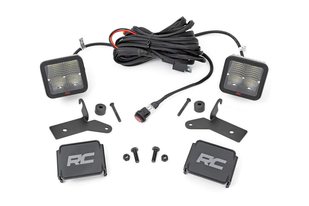 Rough Country Led Light Hinge Mnt 2&Quot; Spectrum Pair compatible with Jeep Gladiator Jt/Wrangler 4Xe/Wrangler Jl (18-23) 80052