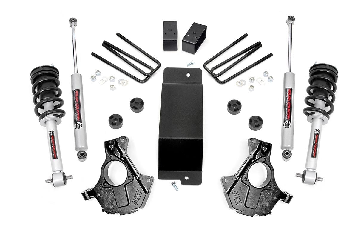 Rough Country 3.5 Inch Lift Kit Cast Steel Lcan3 Strut Fits Chevy/GMC 1500 (07-13) 11932