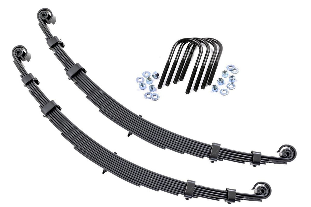 Rough Country Front Leaf Springs 2.5" Lift Pair compatible with Jeep Cj 5 4Wd (1955-1975) 8005Kit