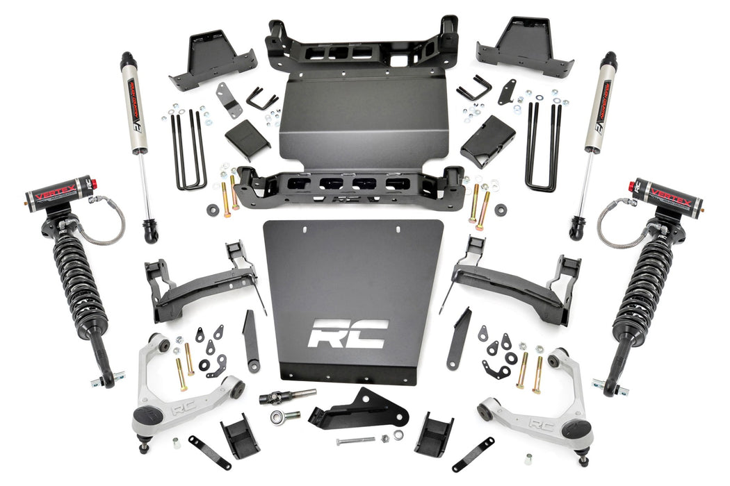 Rough Country 7 Inch Stamped Steel Lca Lift Kit Forged Uca Bracket Vertex/V2 Shks Chevy/fits gmc 1500 (16-18) 11657