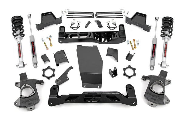 Rough Country 6 Inch Lift Kit Alum/Stamp Steel N3 Struts Fits Chevy/GMC 1500 (14-18) 22732
