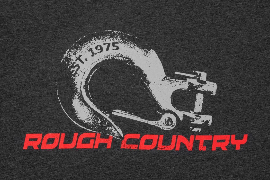 Rough Country T-Shirt | Winch Hook | Black | 2XL