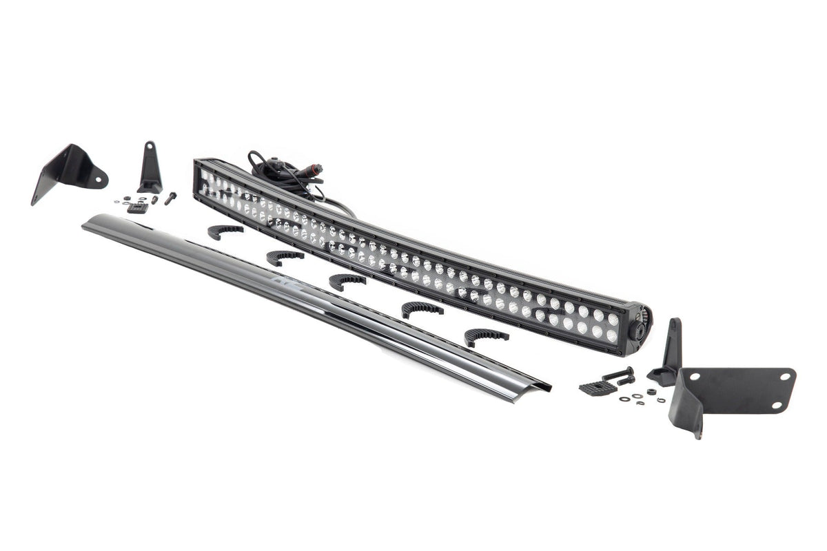 Rough Country Led Light Kit Bumper Mount 40" Black Dual Row Fits RAM 2500/3500 (10-18) 70570B