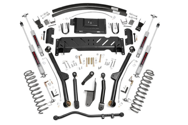 Rough Country 4.5 Inch Lift Kit Long Arm Rr Aal Np231 Fits Jeep Cherokee Xj (84-01) 68922