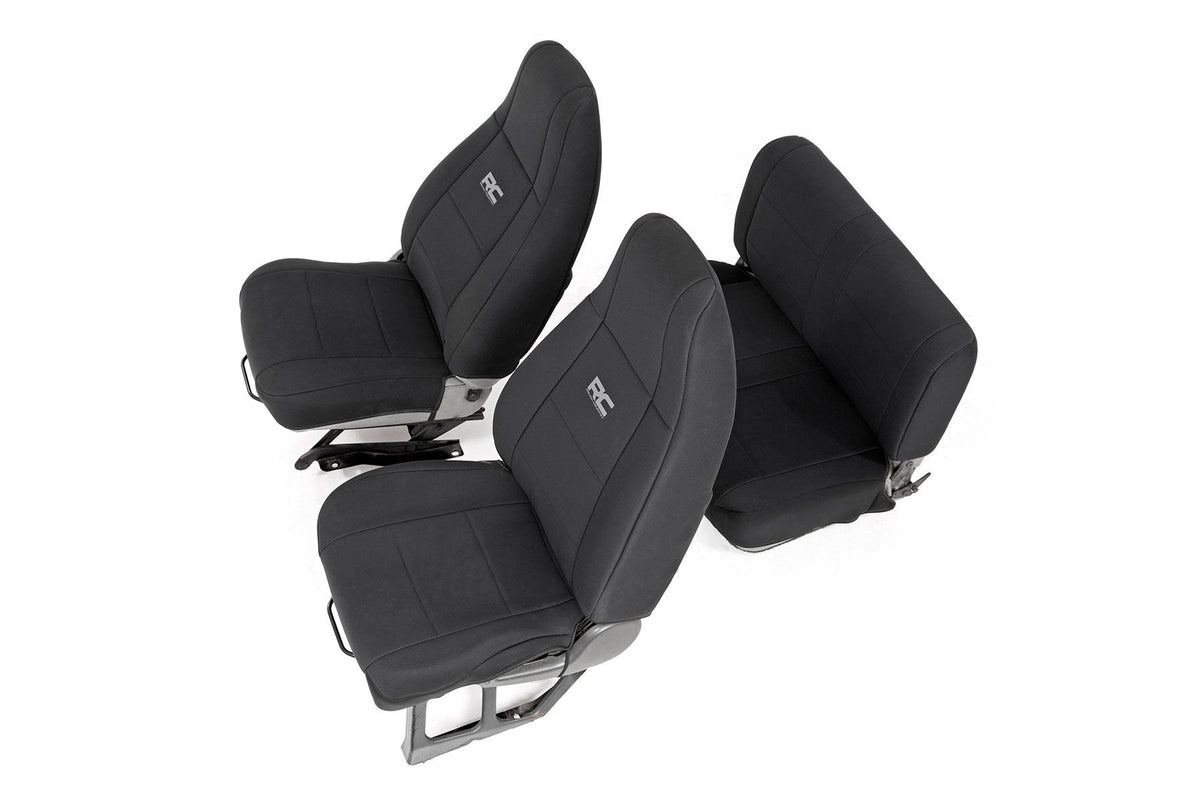 Rough Country Seat Covers Front And Rear Fits Jeep Wrangler Yj 4WD (1991-1995) 91009
