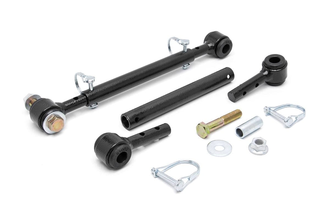 Rough Country Quick Disconnect Sway Links 4-6 Inch Lift compatible with Jeep Cj 7 (76-86)/Wrangler Yj (87-95) 1186