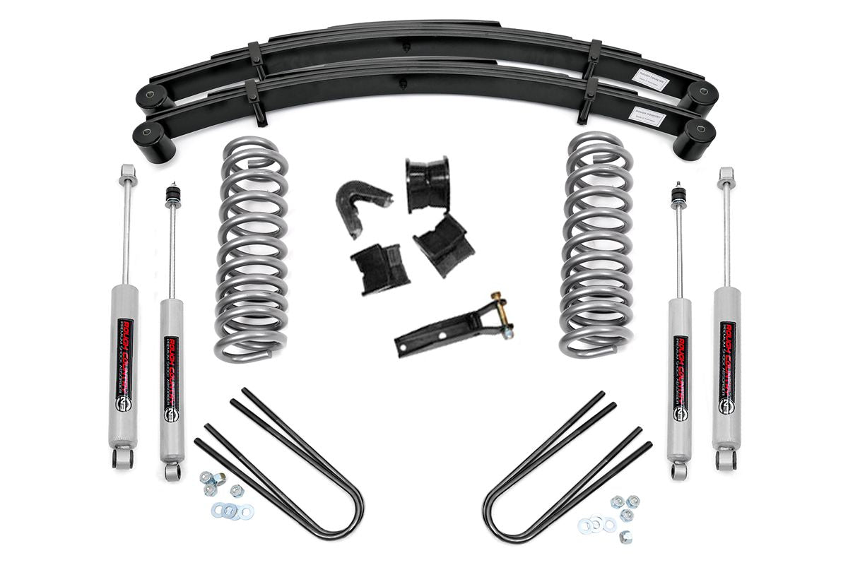 Rough Country 2.5 Inch Lift Kitrear Springs Fits Ford F-100/F-150 4WD (1977-1979) 530-77-7930