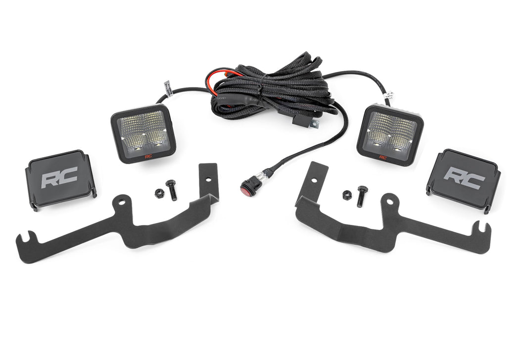 Rough Country Led Light Ditch Mount 2&Quot; Spectrum Pair Spot Chevy Silverado 1500 (19-23) 80841