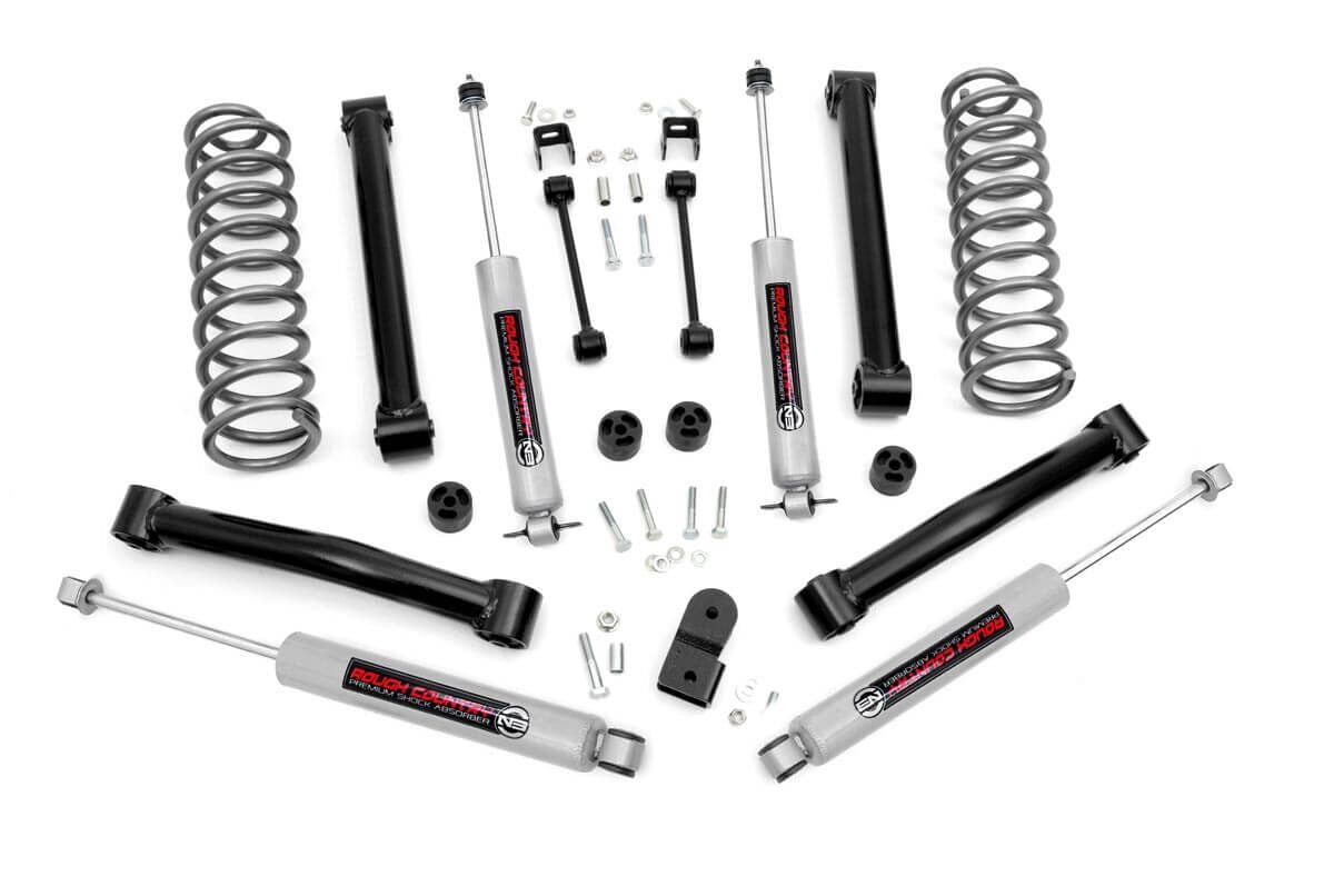 Rough Country 3.5 Inch Lift Kit V-8 Motor Fits Jeep Grand Cherokee Zj 4WD (93-98) 632.20