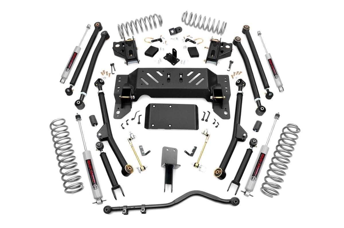 Rough Country 4 Inch Lift Kit Long Arm Fits Jeep Grand Cherokee Zj 4WD (1993-1998) 90222