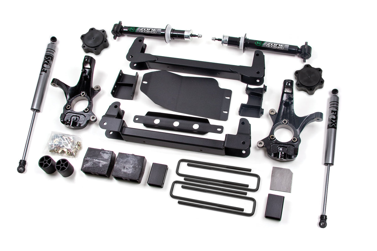 ZONE 6.5 Inch Lift Kit Fits Chevy Silverado & GMC Sierra 1500 07-13 4WD C1F