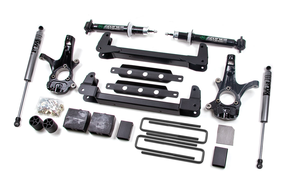 ZONE 4.5 Inch Lift Kit Fits Chevy Silverado & GMC Sierra 1500 07-13 2WD C9F